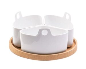 Trio porcelaine pour Vitaliseur de Marion Kaplan : idéal pour une cuisson vapeur douce et saine